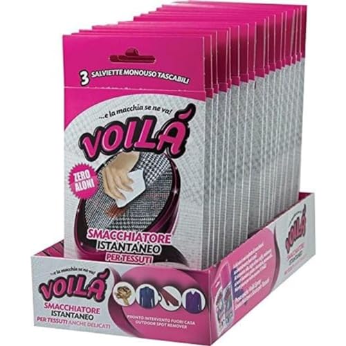 Voila 'voilà Toallitas desechables,quitamanchas instantáneo - 3 ampollas