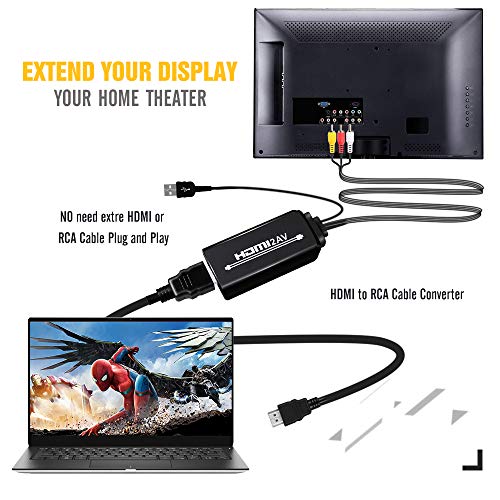 image for Innoo Tech HDMI to AV HD Converter, HDMI to Audio Video RCA Adapter Ca