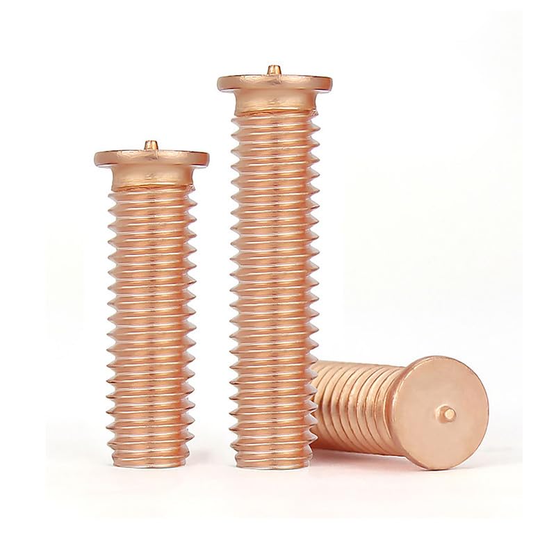 M4 x 6mm 50 Pcs Spot Welding Studs 304 Stainless Steel Resistance Insert Weld Bolts Projection Welded Stud Fasteners
