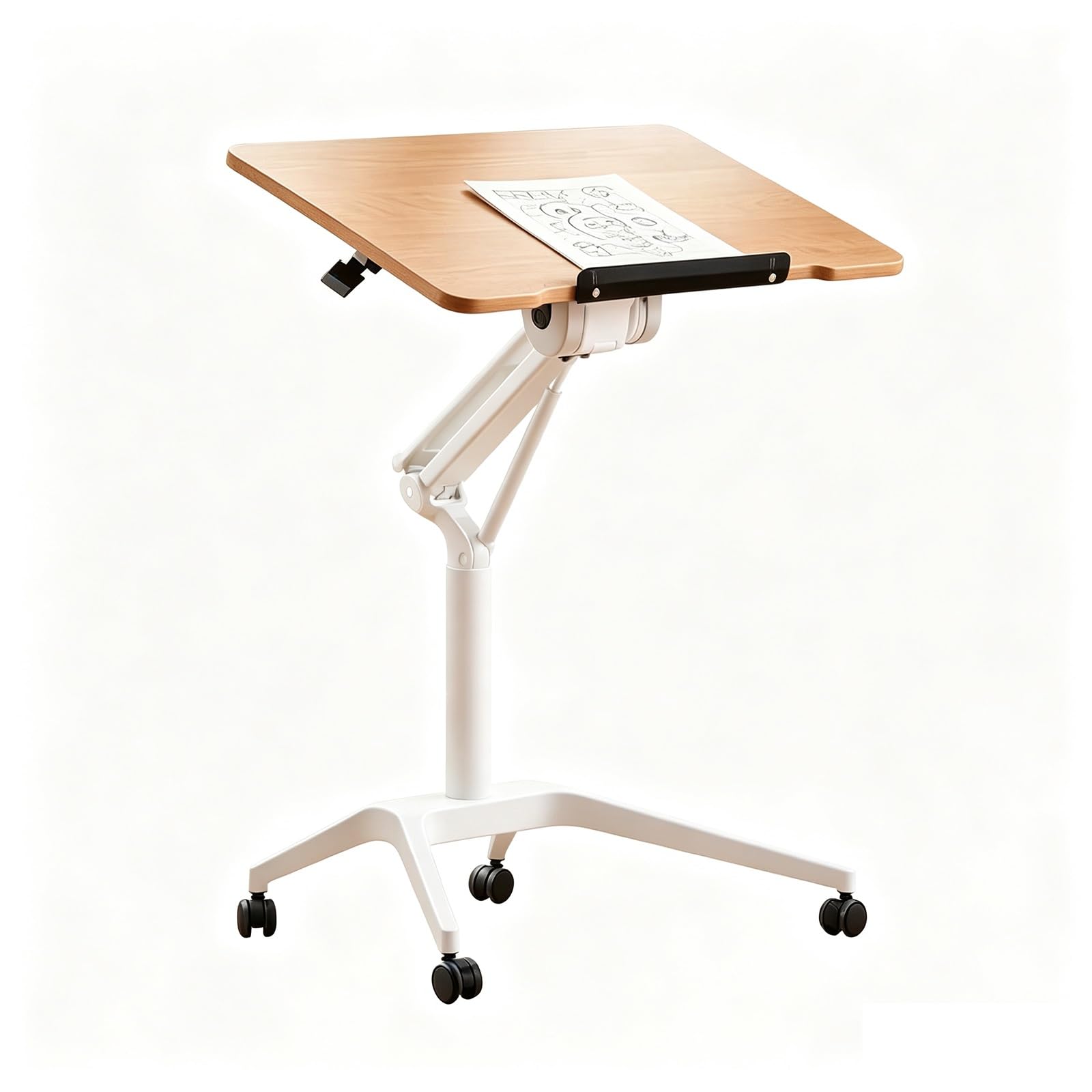 Mesa auxiliar plegable de altura ajustable,Mesa de pie sobre la Cama