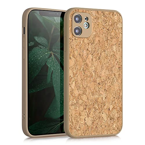 kwmobile Case Compatible with Apple iPhone 11 - Case Made of TPU and Cork with Bumper for Phone...