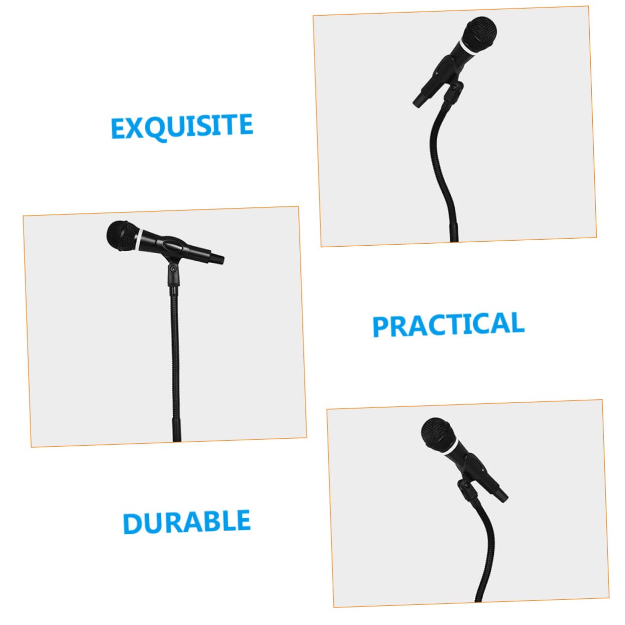 Microfono Regolabile da Tavolo Metallo Asta Telescopica per Microfoni Stabilità e Design Professionale per Streaming