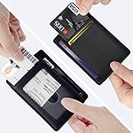 Travelambo Front Pocket Minimalist Leather Slim Wallet RFID Blocking Medium Size - Image 3