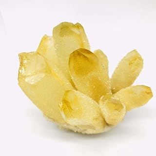 FOCCAR Espécimen de Piedra de racimo de Cristal de Cuarzo Fantasma Fantasma Amarillo Natural 400G-1050G Adecuado for decoración de Muebles, 1 ud. Cristal (Color : 1pc 950g-1050g)