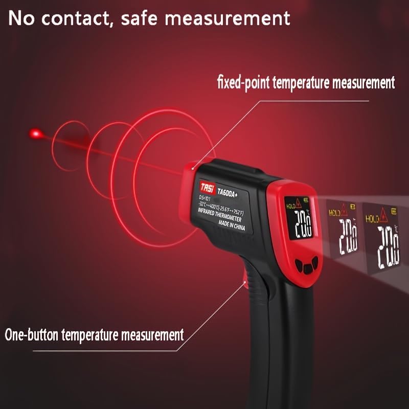 Miniatura 4 de Termómetro infrarrojo, medidor de temperatura láser digital de -37 F  1022 F (-25.6 F  1,022.0 F) pistola de temperatura IR (no para humanos) Ideal