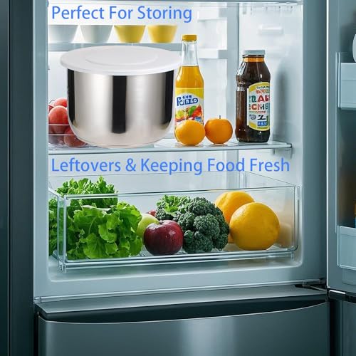 Image of Silicone Lid for Instant Pot 8QT (10.23IN), Premium Silicone Cover Accessories Fits Instant Pot 8 Quart, Reusable Lid Replacement for Instantpot Inner Pot, Bowl and Microwave Cover for Food