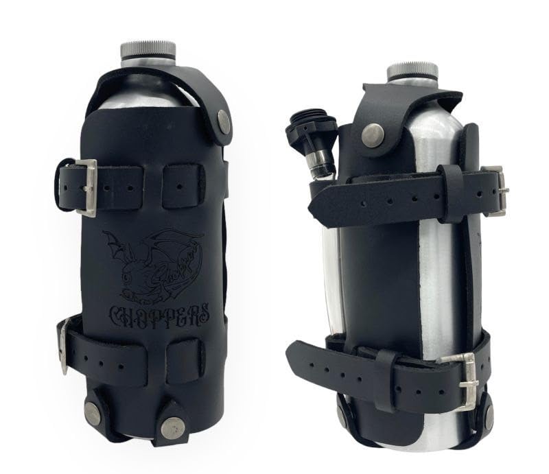 CHOPPERS 本革ガソリン携行缶ホルダー ボトル付 Amazon | CHOPPERSオリジナル 【牛革】携行缶ホルダー&ボトル セット