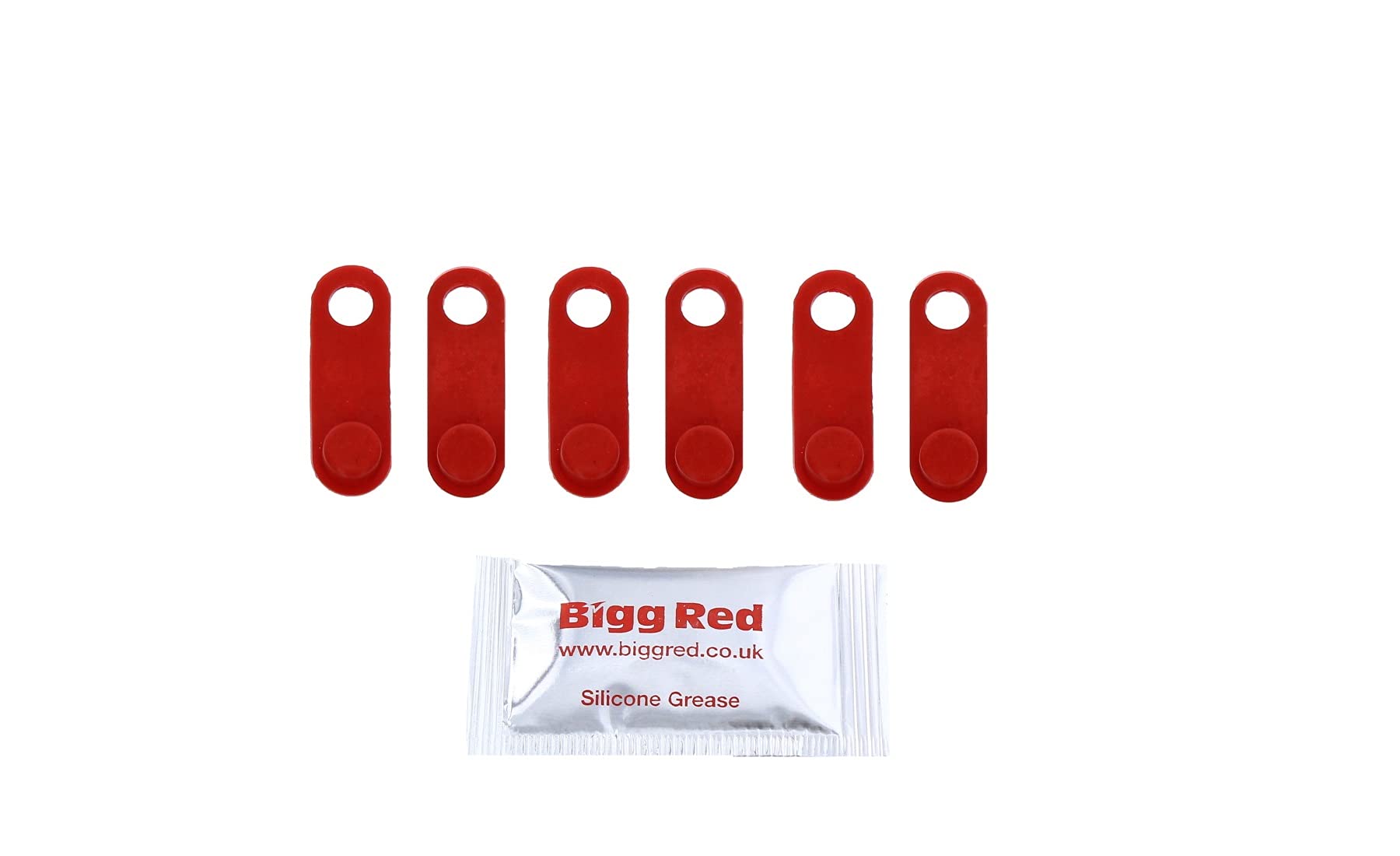 Bigg Red - Bleed Nipple Covers - Compatible with Suitable For M6-M10 Red Universal