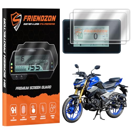 Image of 9H Screen Guard Protector For HONDA CB 125 HORNET 2025 Bike || Anti Scratch || Anti-Bubble || HD Clear || TFT Instrument Cluster Protector || Speedometer Accessory [Not Tempered Glass] (Pack of 2)