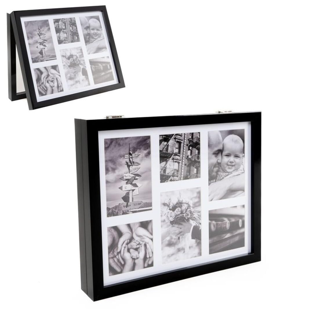 DAMDAM GO Coperchio contatore per elettrico nordico in plastica, copertura contatore coperchio decorativo per quadro elettrico con foto (nero)