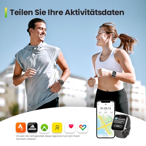 Amazfit Bip 5 Unity Smart Watch Fitness-Aktivitäts-Tracker mit 11-Tage-Akku, 120+ Sportmodi, Bluetooth-Telefonanrufe, Gesundheitsüberwachung, anpassbare Watch Faces