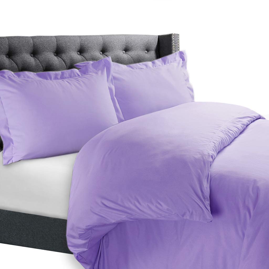 Orbit bed bath Hotel Luxurious 5 Pcs Duvet Cover 100 Egyptian Cotton 650 TC Size Queen Color Lavender
