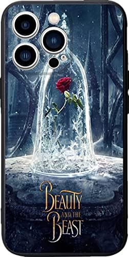 Coutious Dis ney Cratoon Character Design Pattern Black Cool Shockproof TPU iPhone 13/13 pro/13 pro max Case,Ultra-Thin Non-Slip,Scratch-Resistant Drop-Proof Beauty-and-The Beast 1,iPhone 13 pro max