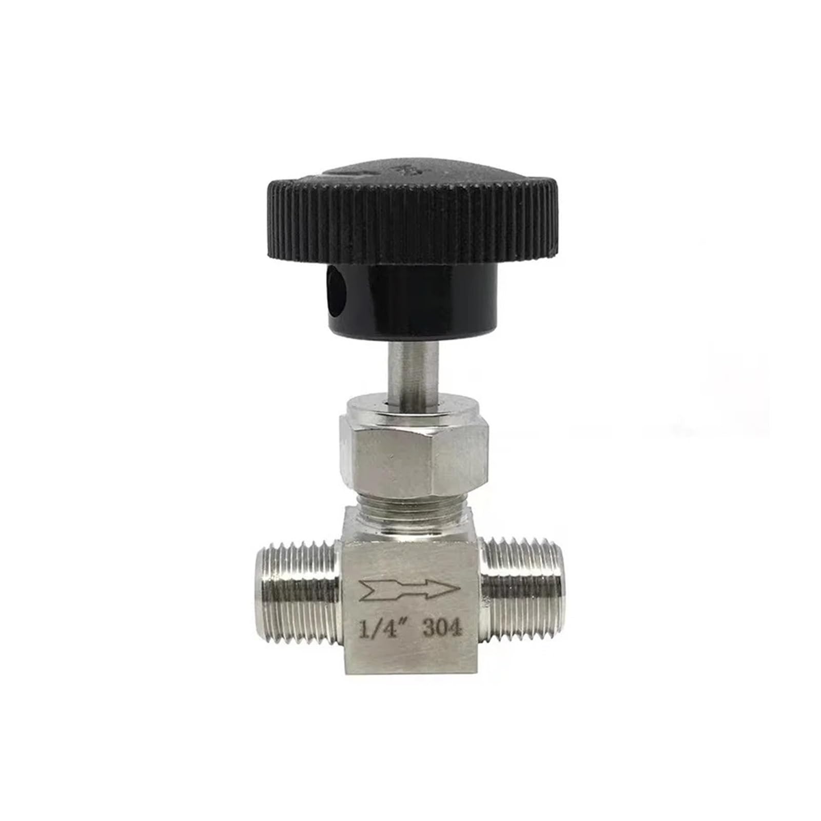 1 valvola ad ago regolabile 0,3 cm 0,6 cm 1 cm 0,5 pollici filettatura maschio in acciaio inox 304 controllo del flusso (0,5 pollici)