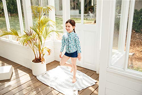 Image of VAENAIT BABY Girls Rash Guard Swimsuit UPF 50+ Long Sleeve Toddler Bathing Suit Ribbon Stawberry Floral Fruit for 2~8Years