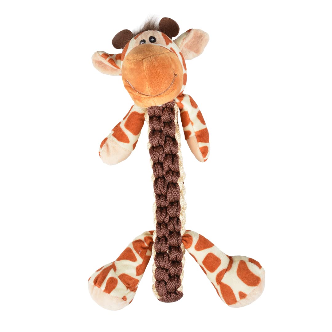 duvoplus, Zoo Friends Gino Giraffe Stick 32 x 22 x 11.5 cm Brown, Toy, Brown, Dog
