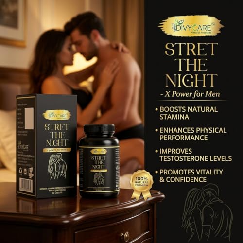 Image of Divycare Naturals the stret Mens Power Capsule For Men | Enhances Stamina, Energy, and Power | Supports Healthy Testosterone Levels | 60 Capsules | Pack of 1 |