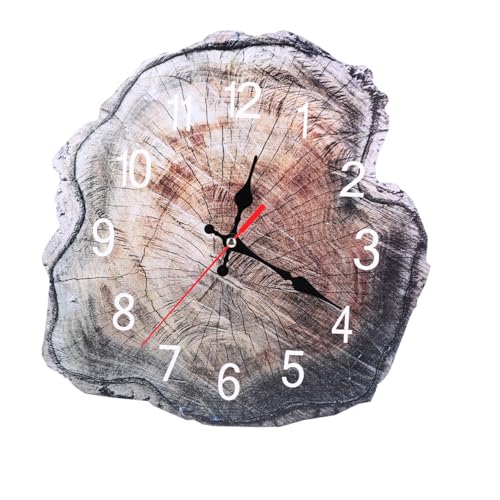 Ciieeo Orologio Da Parete in Legno Design Ad Anello Annuale Orologio Elegante Per Soggiorno Camera Da Letto e Decorazione Casa