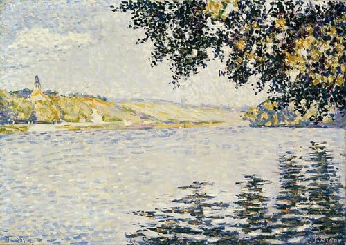 Vue de la Seine Signac Tableaux Peinture pour Valoriser un Grand Mur Vide 60x90