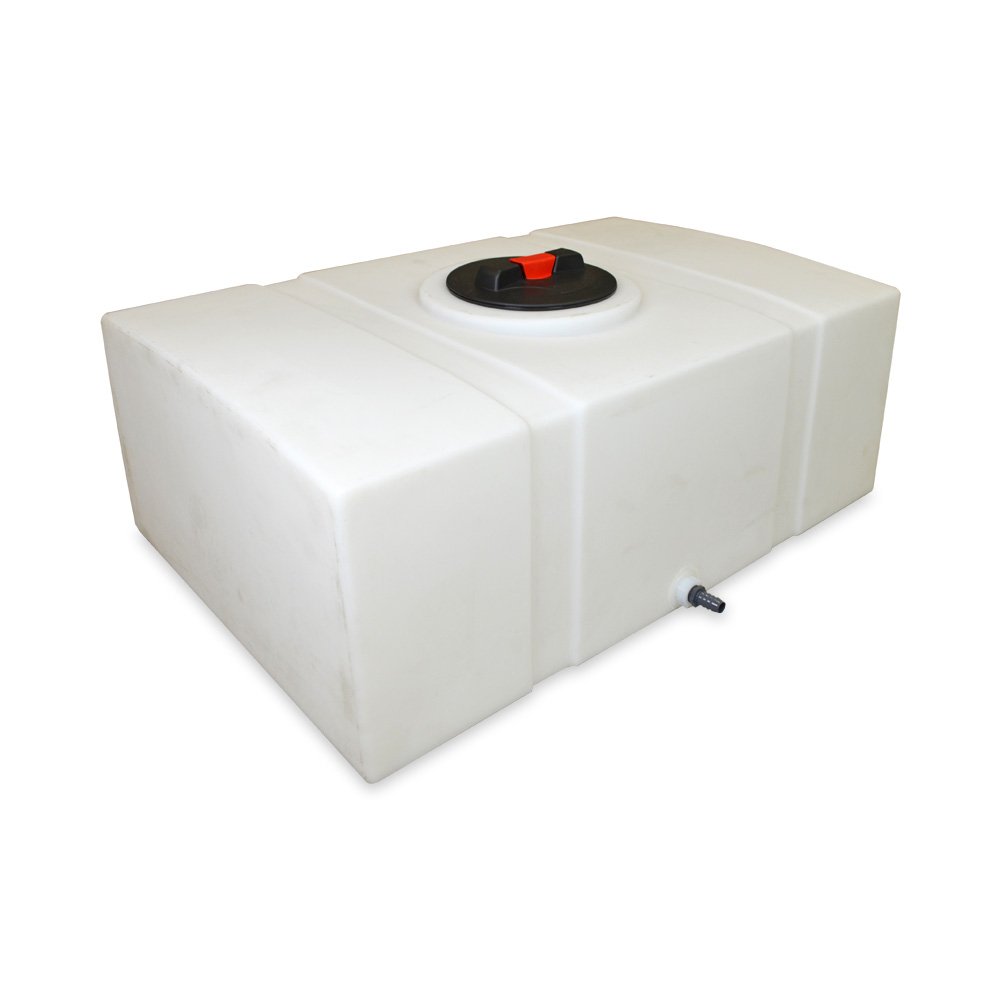 Low Profile Water Tank - 60 Gallon Capacity - 42" x 28" x 18" - Perfect for Mobile Automotive Detailing Use