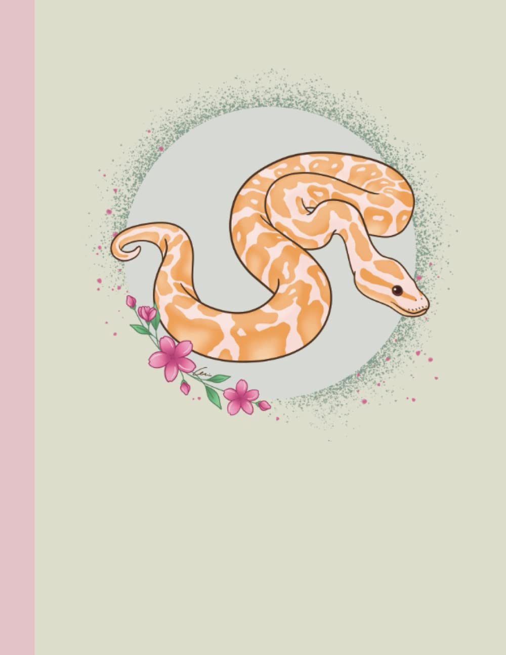 Albino Ball Python Notebook / Journal - 8.5" x 11" - 120 College-ruled pages - the perfect gift for any reptile lover / exotic pets owner