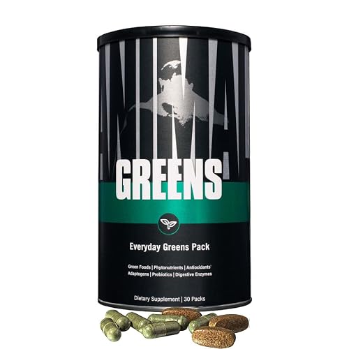 Animal Greens Pak - Chlorophyll, Spectra, Superfood Whole Food Prebiotic And Probiotic Super Digestion Blend For Gut Health, Convenient Daily Pill Packs, 30 Count #TOP9