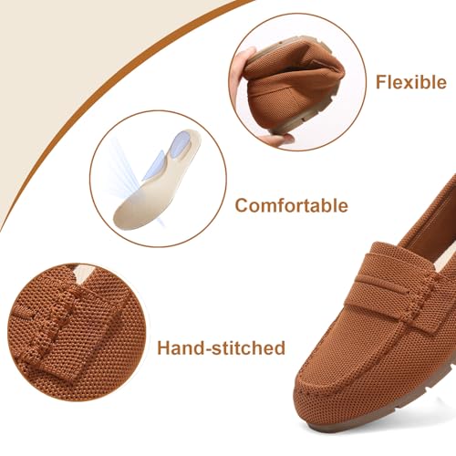 Image of Vespiero Loafers for Women Comfortable Slip on Work Flats Shoes Womens Dressy Casual Walking Shoes