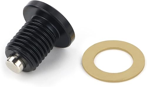 Miniatura 4 de LCCDZ Tornillo magnético de drenaje de aceite M12 x 1.5 compatible con Kawasaki KLR650 Ninja 300 400 Versys 650 1000 Versys-X 300 Z650 Ninja ZX-10R