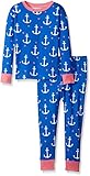 Little Blue House By Hatley Girls' Pajama Set Nautical Anchors