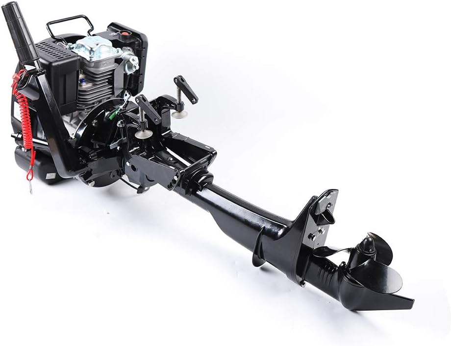 4 Stroke Outboard Motor Boat Engine w/Water Cooling System 2500RPM for Inflatable Kayak Fishing (6HP 4-Stroke Air Cooling)