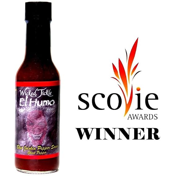 Wicked Tickle Hot Sauce Gift Set, 4 Pack Ghost & Scorpion Sauces, 5 oz Bottles