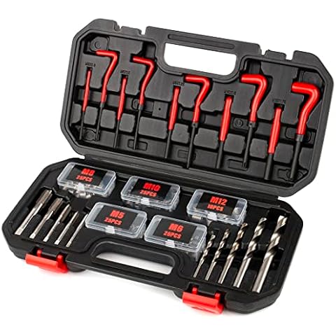 FOURROBBER 131PCS Thread Repair Kit for Internal Threads Cover