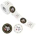 600 PCS Thank You Stickers 2 Designs Round Labels Stickers in Roll