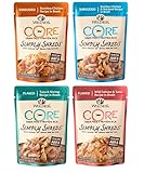 Wellness CORE Simply Shreds Natural Grain Free Wet Cat Food Topper Variety Pack, 4 Flavors, 1.75 Ounce (12 Total Pouches)