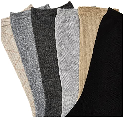 Image of GOLDTOE Womens Casual Texture Crew Socks, Multipairs