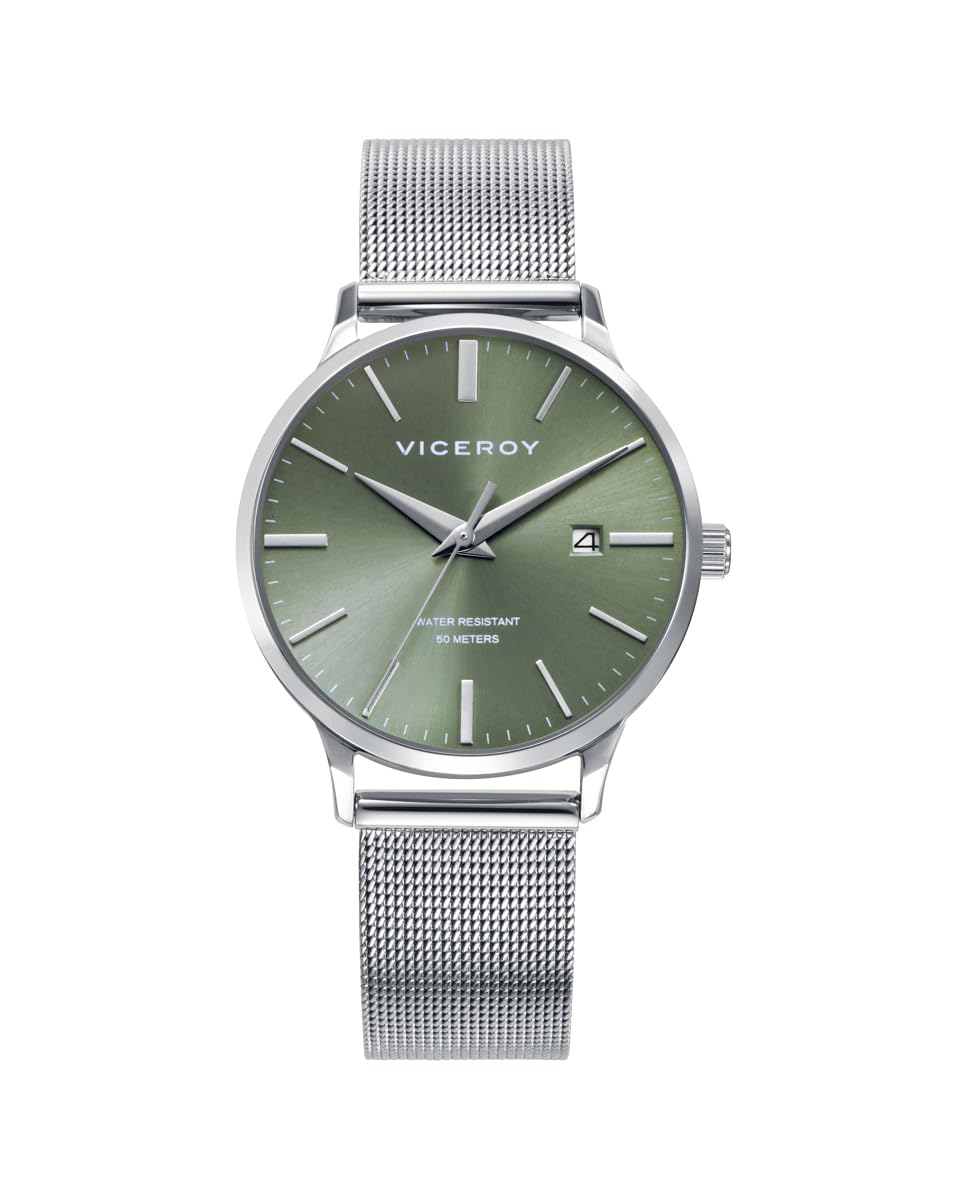 Viceroy Reloj Mujer Elegante para Vestir de Acero Inoxidable - 33 mm - Movimiento de Cuarzo - Bisel Dorado - 401344