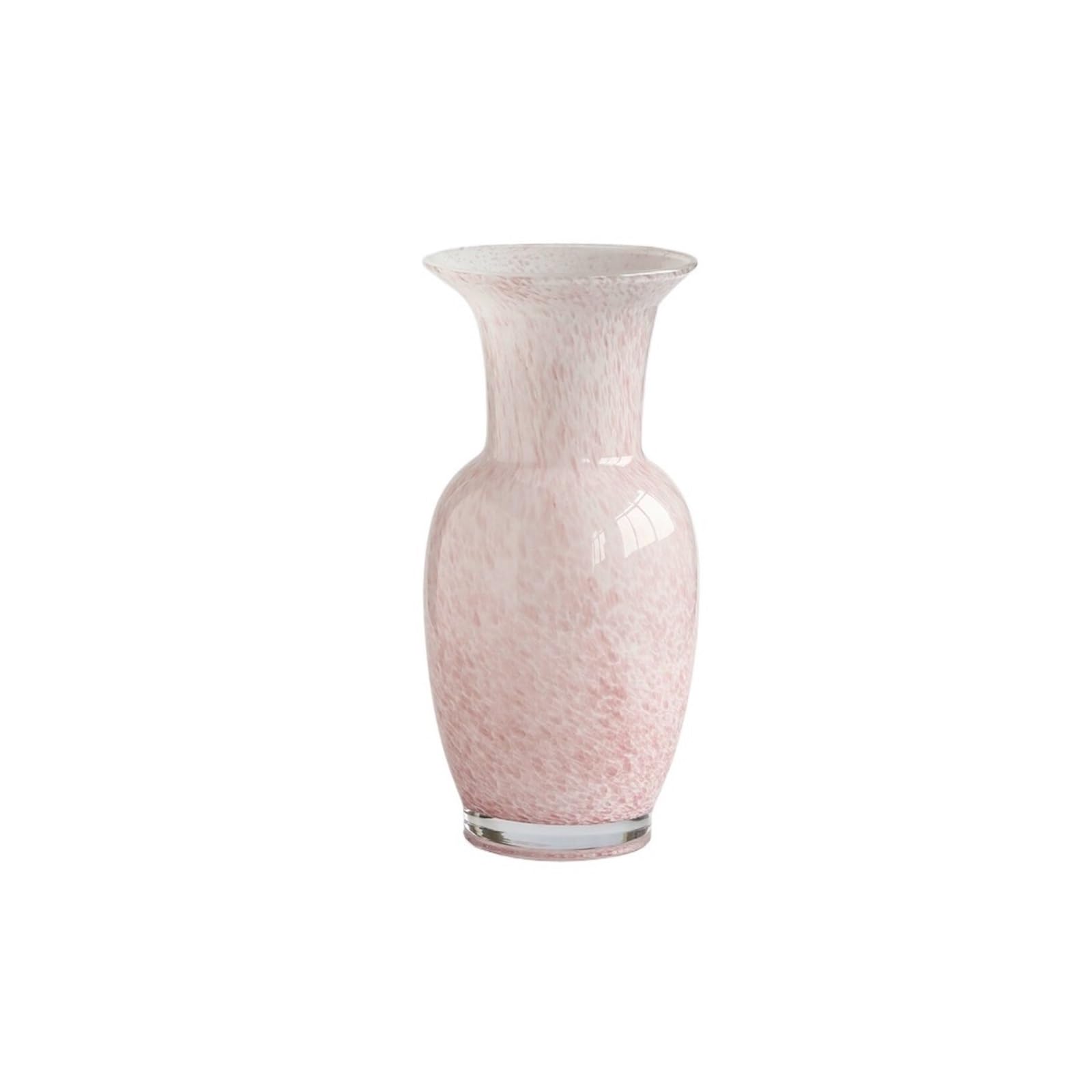 Elegant Blush Pink Hand-Blown Glass Vase Decorative Vases for Floral Arrangements Table Centerpieces