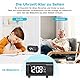 LIORQUE Projektionswecker Radiowecker Digital Wecker mit Projektion 180°, Radio, Snooze, Wochenendmodus, USB, Ladefuntion, Temperatur, 2-Farb-Ziffern und 4-Stufe-Heilligkeit (Schwarz)