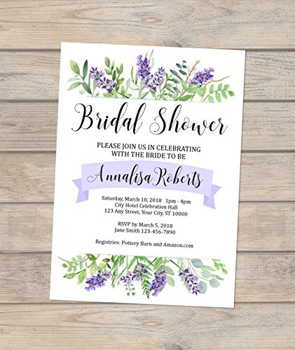 Lavender Bridal Shower Invitation 