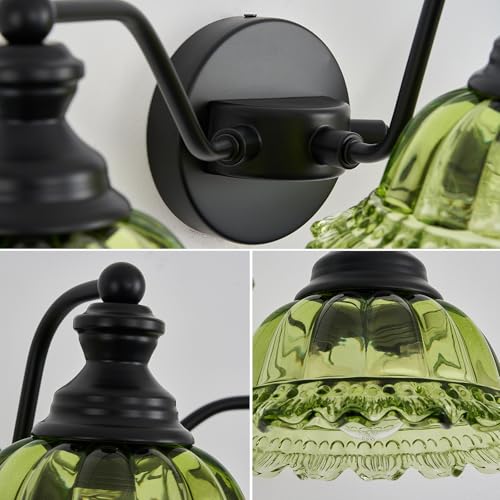 Image of XIEDUN Green 3 Light Vanity Light Bathroom Light Modern Bathroom Light Fixtures