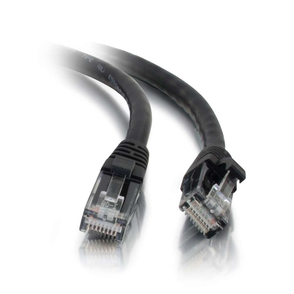 C2G 1.5M BLACK Cat5e Ethernet RJ45 High Speed Network Cable, LAN Lead Cat5e Unshielded PVC UTP Patch Cable
