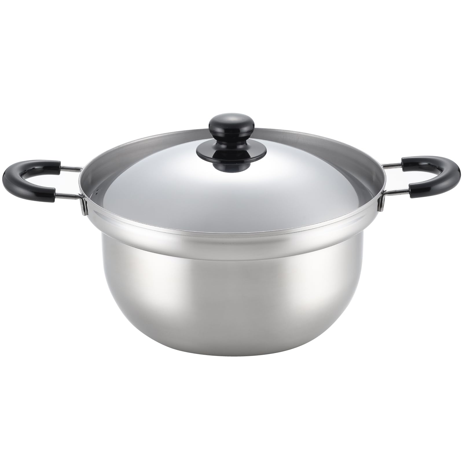 Amazon｜ヨシカワ くるめん亭のふきこぼれにくい鍋 両手鍋 26cm 7.8L