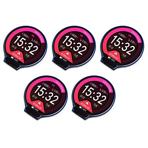 Écran LCD rond 1.28 pouces GC9A01 SPI RGB 65K avec affichage haute fidélité x5