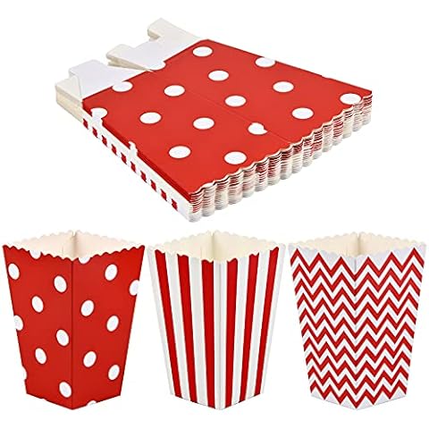 18PCS Caja de Fiesta de Palomitas Cover