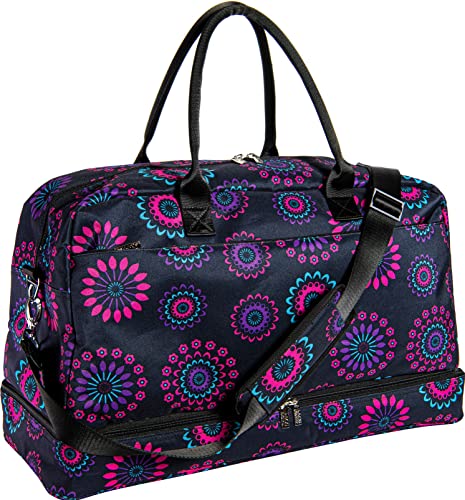 Hospital Bag for Labor and Delivery for New Moms (Purple Circle_A4042)