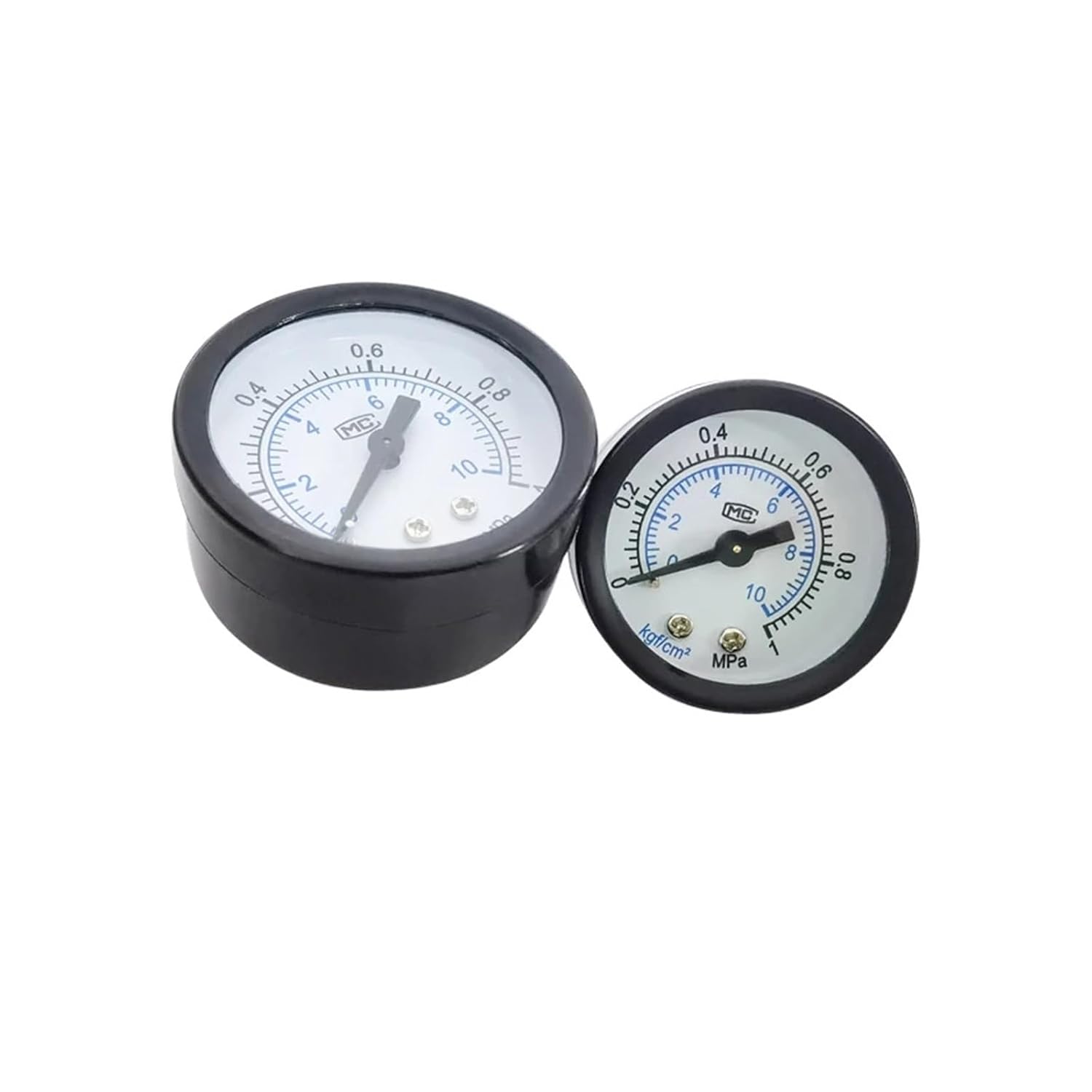 Pneumatic Barometer Y40 PT1/8" Y50 PT1/4" Pressure Gauge Mini Portable Dual Scale Dial(Y50 MPa)