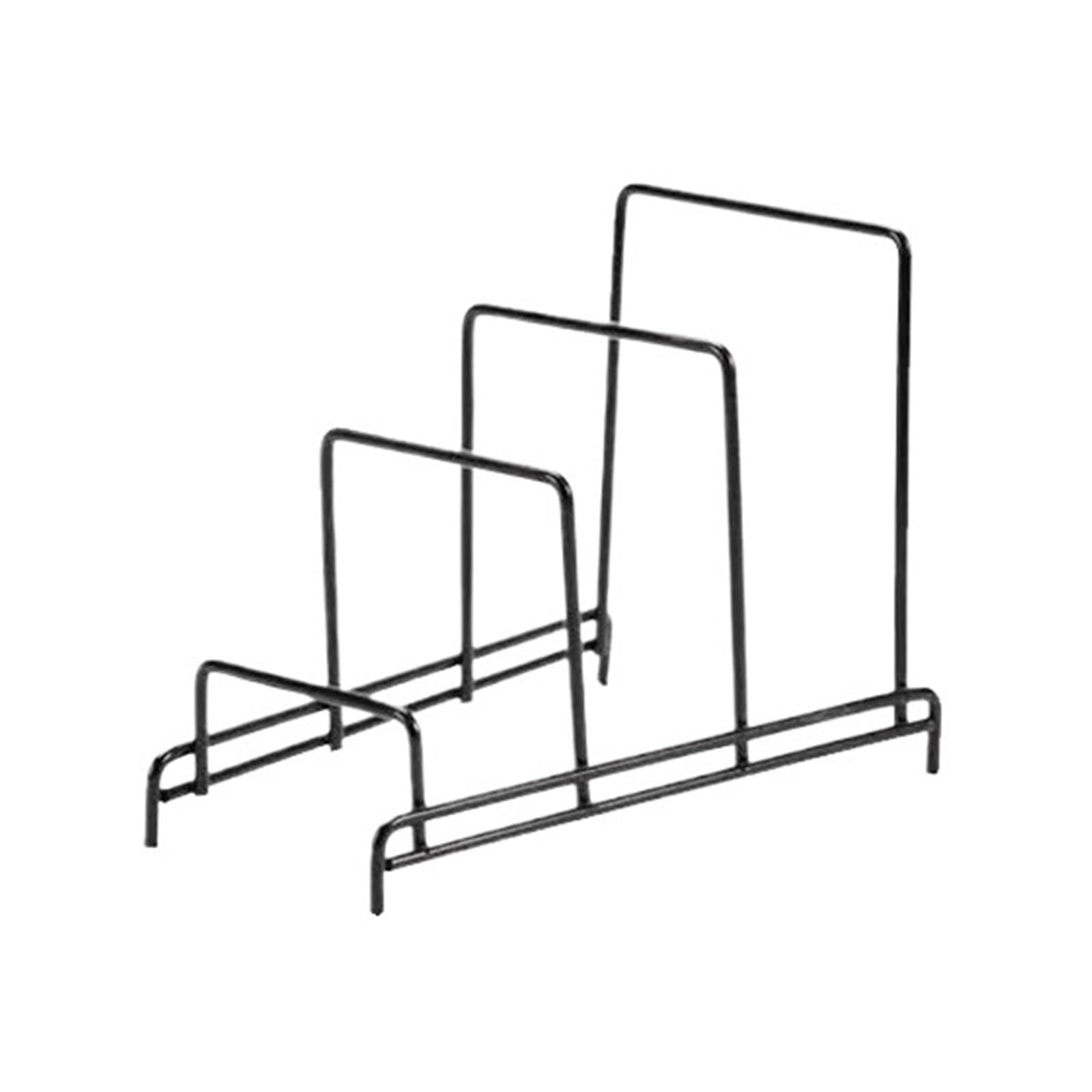 LPATEBCVU Cutting Board Stand Rack Shelf Stand Multi Layer Space Saving Rustproof Cutting Board Practical Kitchen Organizer Pot Lid Holder Iron Art For Home(3 Grids)
