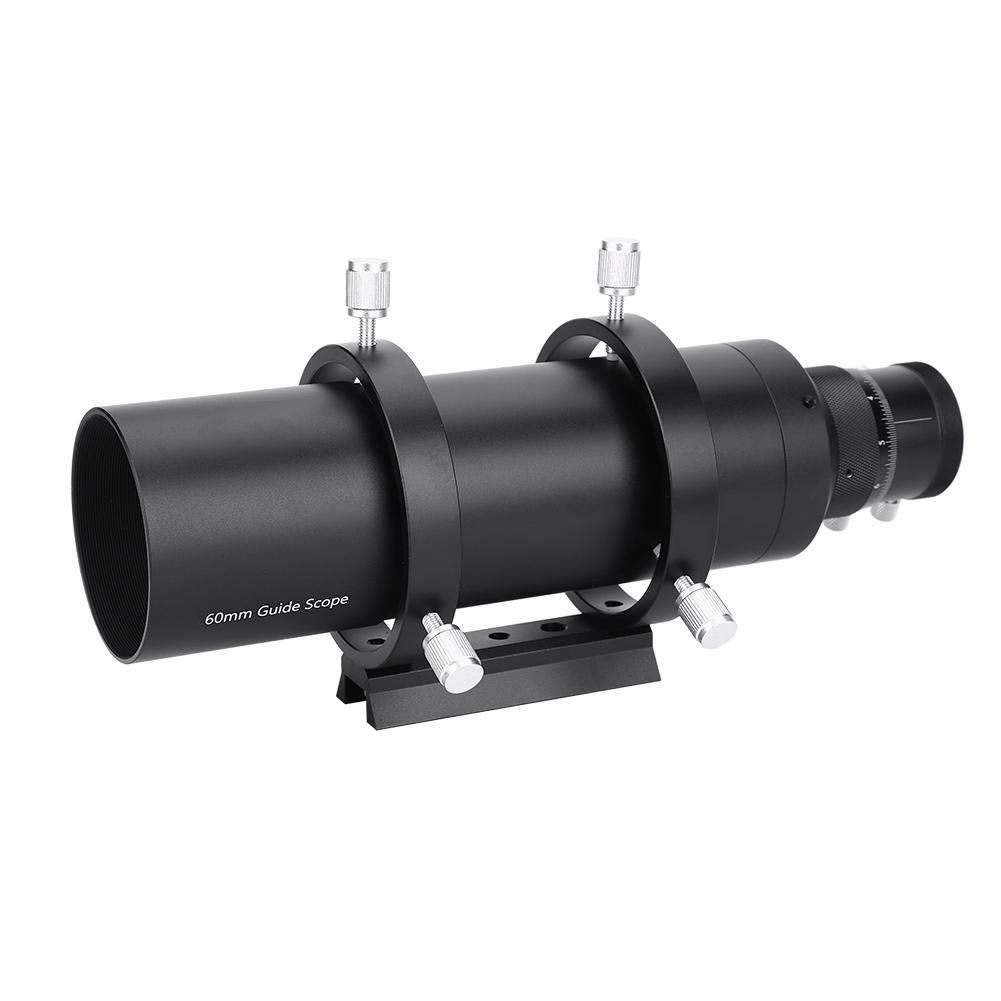 Cannocchiale da ricerca 60mm con lunghezza focale 240mm Focalizzatore in lega di alluminio con doppio focalizzatore elicoidale e staffa per telescopio astronomico