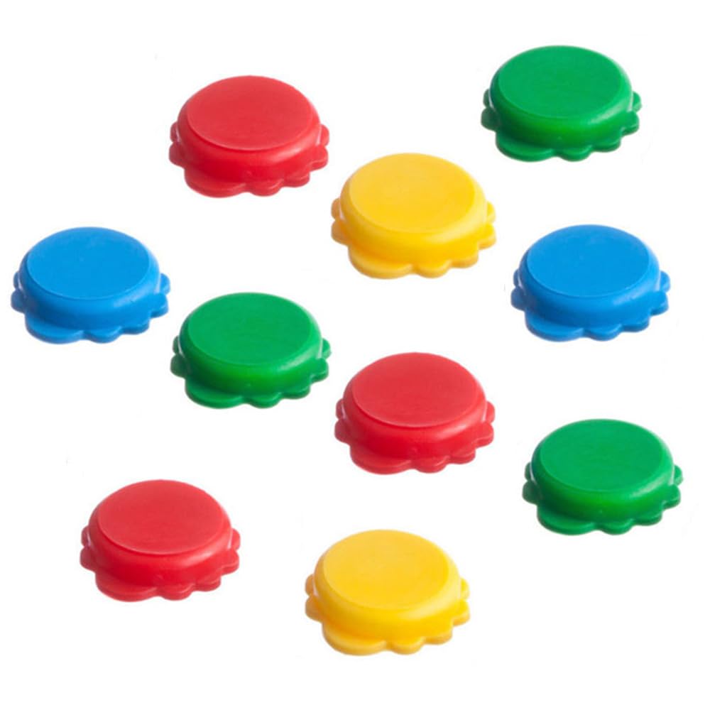 CUCUMI 16 Bottiglie In Plastica 120 Ml Con Tappo A Punta Rossa - Set Con Imbuto, Spazzola E 18 Adesivi Kraft Per Arte, Colla E Condimenti