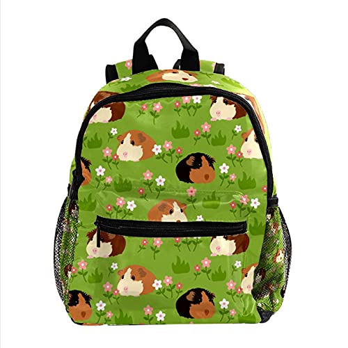 Preisvergleich Produktbild Lässiger Rucksack süßes Meerschweinchen Bag School Leichte wasserdichte Koffer Büchertaschen Langlebiger süßer Rucksack für Teenager Mädchen Jungen 25.4x10x30 cm
